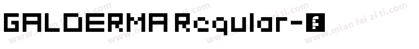 GALDERMA Regular字体转换